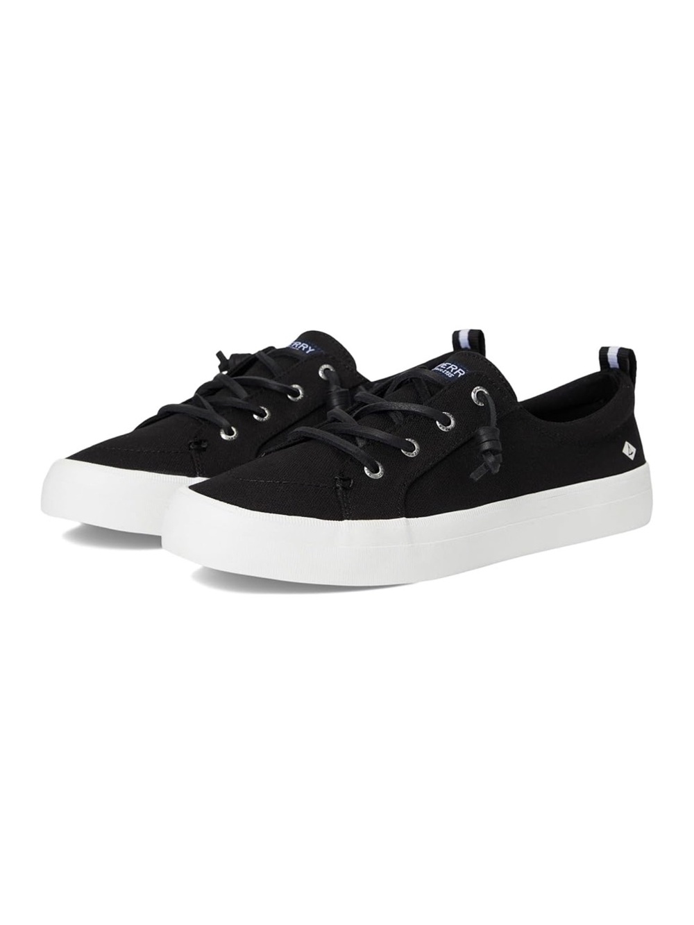 Sperry “Crest Vibe” black canvas slip-on sneakers (size 7.5 women)